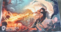 SCG Invitational Qualifiers Flame attack Playmat (used)